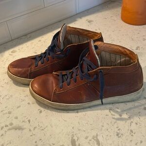 KOST Paris brown leather trainers made in Portugal sz 41EU 8US